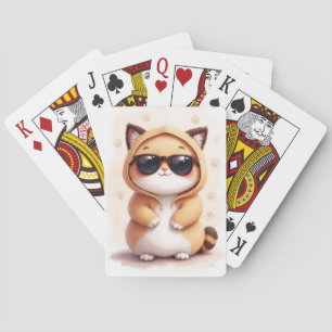Lustige Ragdoll Kawaii Katze Spielkarten