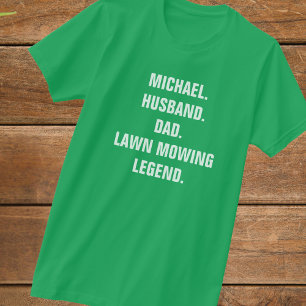 Lustige Rasenmäh-Legende Personalisiert T-Shirt