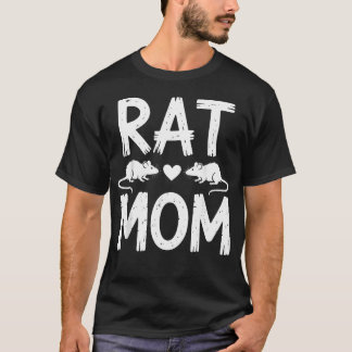 Lustige Ratte für Frauen Mädchen Mutter Nagetier R T-Shirt
