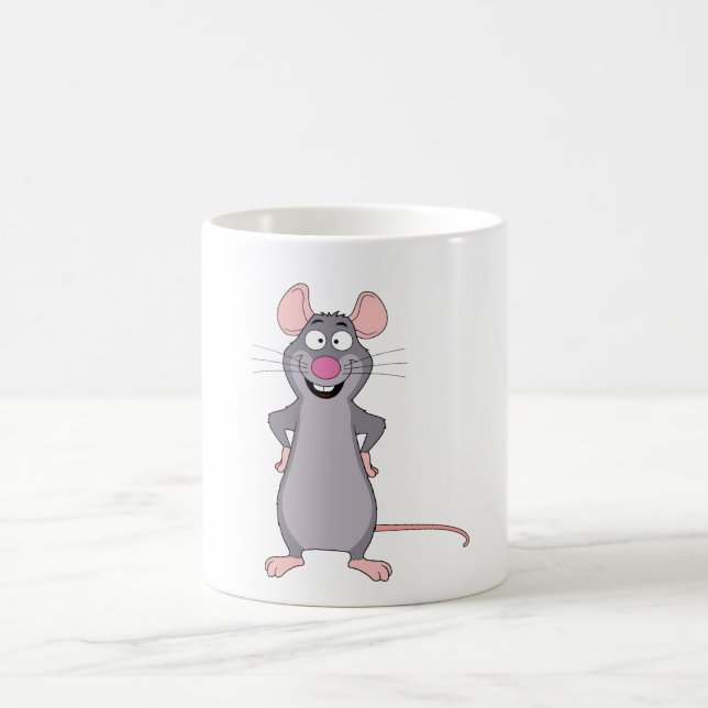 lustige Ratte Kaffeetasse (Mittel)