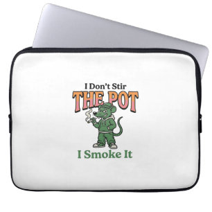 Lustige Ratte Pot Zitat Vintage Gravur Design_1 Laptopschutzhülle