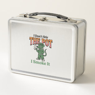 Lustige Ratte Pot Zitat Vintage Gravur Design_1 Metall Brotdose