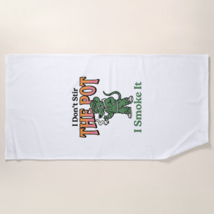 Lustige Ratte Pot Zitat Vintage Gravur Design_1 Strandtuch