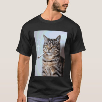 Lustige rauchende Katzen-Meme sarkastischer Gen-Z- T-Shirt