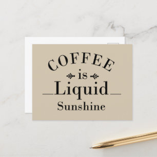 lustige Redewendungen über Kaffee Feiertagspostkarte