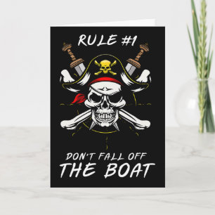 Lustige Regel #1 Fall nicht vom Boot Kreuzfahrt Pi Karte