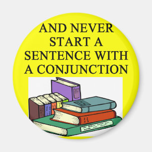 lustige Regeln für Schriftsteller Magnet