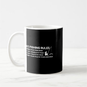 Lustige Regeln fürs Eisfischen Kaffeetasse
