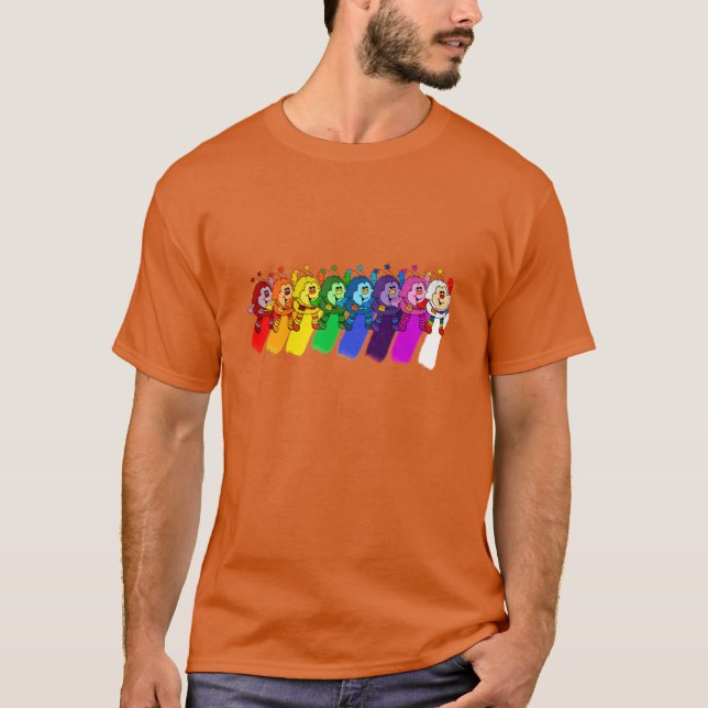 Lustige Regenbogen-Sprites-Geschenke T-Shirt (Vorderseite)