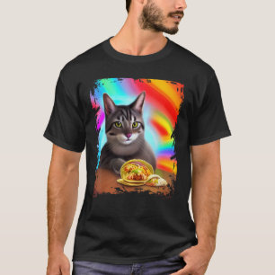 Lustige Regenbogenkatze Taco Kitty Internet Meme T-Shirt