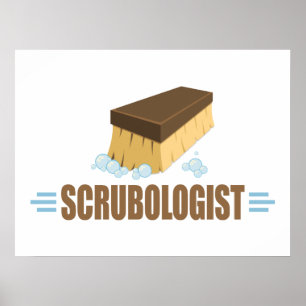 Lustige Reinigung Poster