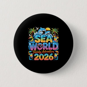 Lustige Reise Meer Familie Tropische Welt Abenteue Button