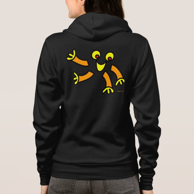 lustige Reißspinne Hoodie (Rückseite)