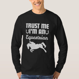 Lustige Reitsport-Kunst für Männer Frauen Reiter S T-Shirt