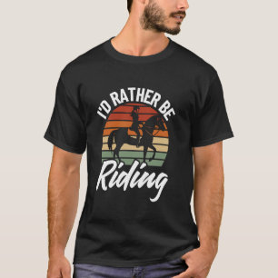 Lustige Reitsport-Kunst für Männer Frauen Reiter S T-Shirt