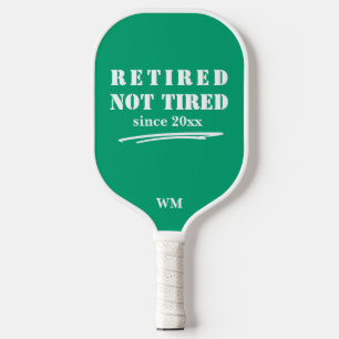 lustige Remüde nicht müde Jahr Initialen Minze Whi Pickleball Schläger
