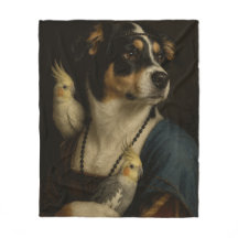 Lustige Renaissance-Hund- und Nymphensittich-Maler