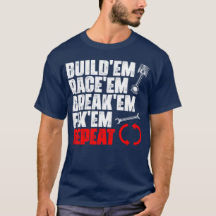 Lustige Rennwagen Automobile für einen Autorennfah T-Shirt