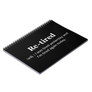 Lustige Rentendefinition Sarkastischer Rentenwitz Notizblock