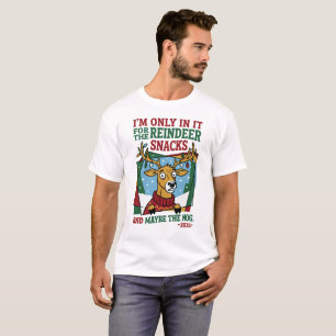 Lustige Rentiersnacks und Eggnog Weihnachten 2026 T-Shirt