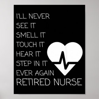 Lustige Rentnerin Krankenschwester Poster