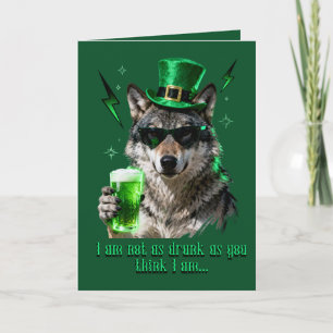 Lustige Retro-90er-St.-Patricks-Karte – Für ihn Karte