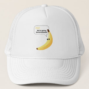 Lustige Retro-Bananen-Partyartikel mit witzigen Sp Truckerkappe