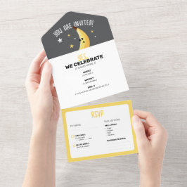 Lustige Retro-Bananen-Partygeschenke-Wortspiele Ed All In One Einladung