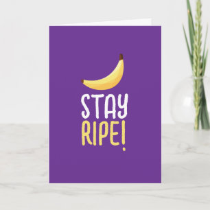 Lustige Retro-Bananen-Partygeschenke Wortspiele Ed Feiertagskarte