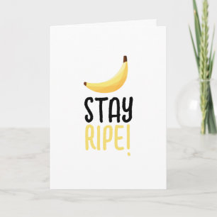 Lustige Retro-Bananen-Partygeschenke-Wortspiele Ed Feiertagskarte