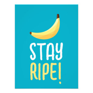 Lustige Retro-Bananen-Partygeschenke-Wortspiele Ed Fotodruck