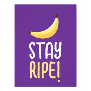 Lustige Retro-Bananen-Partygeschenke-Wortspiele Ed Fotodruck
