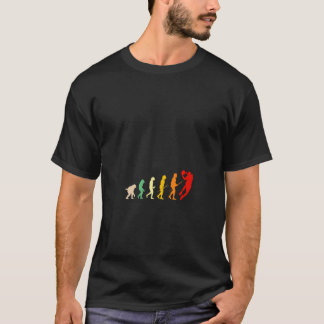 Lustige Retro-Basketball-Evolution der Frauen Spie T-Shirt