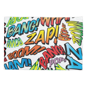 Lustige Retro-Comic-Book-Pop-Art-Sounds Kissenbezug