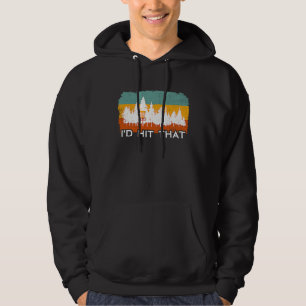 Lustige Retro-Disc-Golf Ich Würde Den Frisbee Golf Hoodie