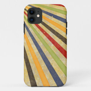 Lustige Retro-Grunge-Strahlen + deine Idee Case-Mate iPhone Hülle