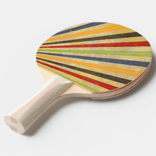 Lustige Retro-Grunge-Strahlen + deine Idee Tischtennis Schläger