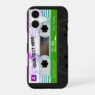 Lustige Retro-Kompakt-Audiokassette iPhone 16 Hülle
