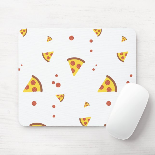 Lustige Retro-Peperoni-Pizza im minimalistischen M Mousepad (Mit Mouse)