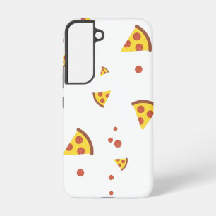 Lustige Retro-Peperoni-Pizza im minimalistischen M Samsung Galaxy Hülle