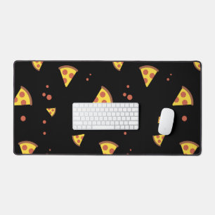 Lustige Retro-Peperoni-Pizza im minimalistischen M Schreibtischunterlage