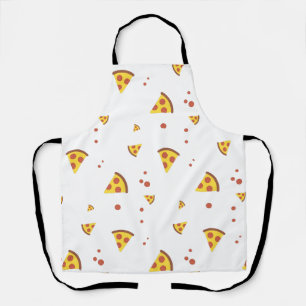 Lustige Retro-Peperoni-Pizza im minimalistischen M Schürze