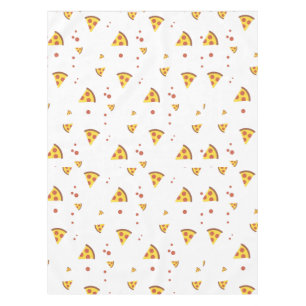 Lustige Retro-Peperoni-Pizza im minimalistischen M Tischdecke