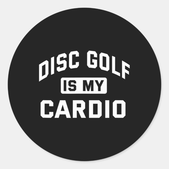Lustige Retro-Scheibe und Disk-Golf Ultimate Frisb Runder Aufkleber (Vorderseite)