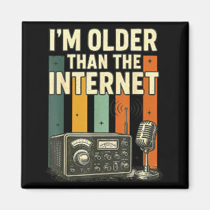 Lustige Retro-Sprüche Vintage Humor Internet-Nosta Magnet