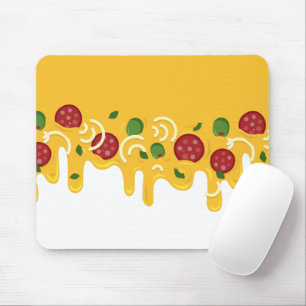 Lustige Retro-triefende Pizza-Käse-Keto-Party Mousepad