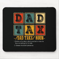 Lustige Retro-Vater-Steuer-Definition Daddy Papa H