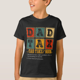 Lustige Retro-Vater-Steuerdefinition Daddy Papa Hu T-Shirt