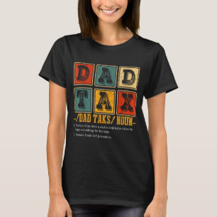 Lustige Retro-Vater-Steuerdefinition Daddy Papa Hu T-Shirt