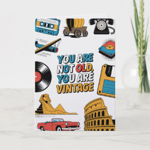 Lustige Retro Vintage Geburtstagskarte Karte